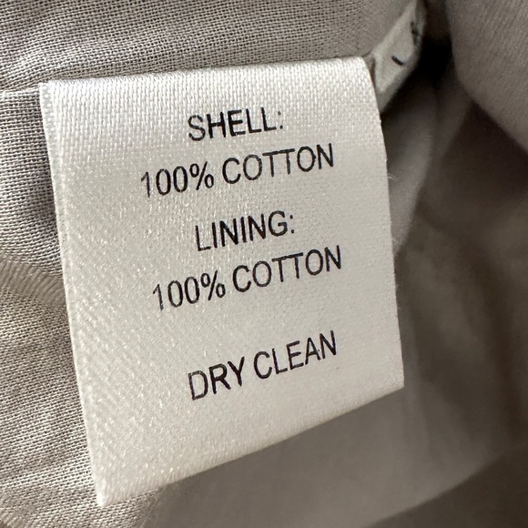 Ann Taylor LOFT Gray Cotton Sheath Dress Floral Applique With Beads Size 10 - Picture 15 of 15